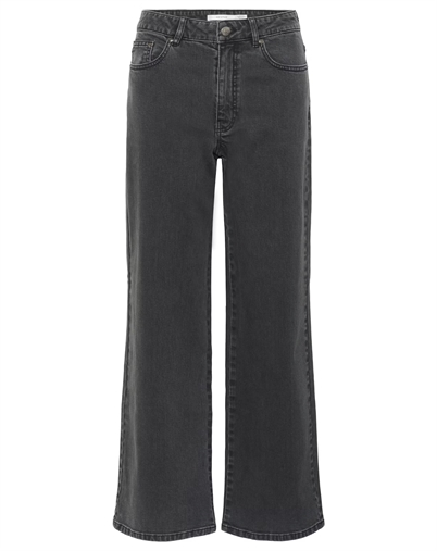 Gestuz - GZZolina HW Wide Jeans - Charcoal Grey